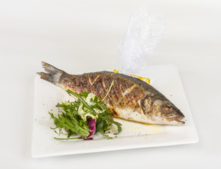 Sea-bass with vegetables