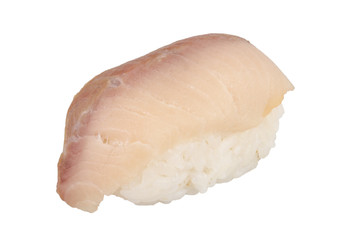 closeup of a young yellow-tail sushi
