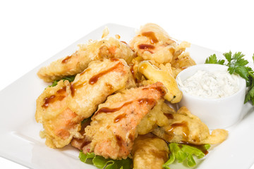 Salmon Tempura , Japanese Food