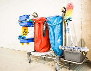 cleaning trolley - service cart