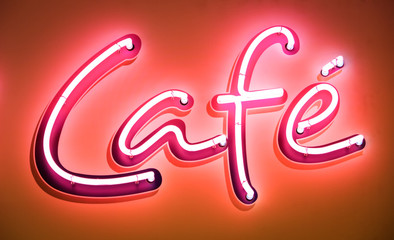 cafe neon sign