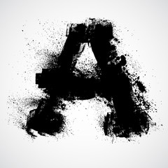 Grunge letter - alphabet symbol design - 47275211