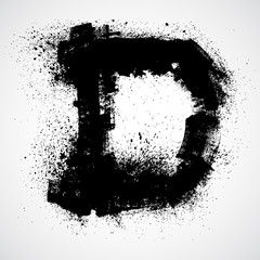 Grunge letter - alphabet symbol design - 47275219