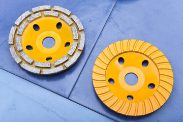 Diamond disks for a concrete abrasion