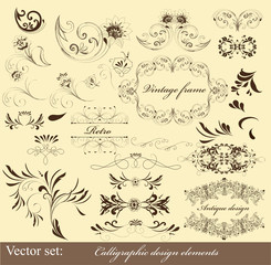 Calligraphic design elements and page decorations