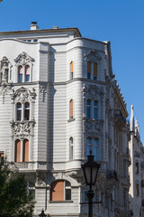 Obraz premium typical buildings 19th-century in Buda Castle district of Budape
