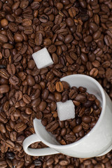 Kaffee mit Zucker
