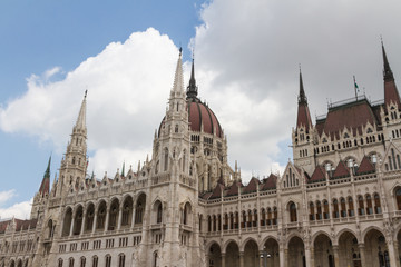 Fototapeta na wymiar Budapest, the building of the Parliament (Hungary)