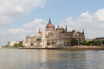 Obraz premium Budapest, the building of the Parliament (Hungary)