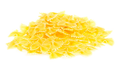 Farfalle pasta, isolated