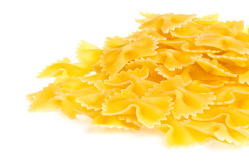 Farfalle pasta, isolated