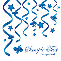 Vector background with ribbons