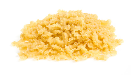 italian pasta (macaroni) isolated on white background