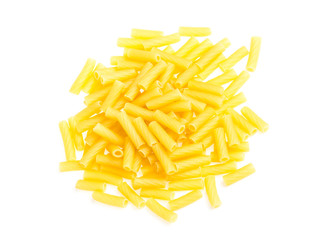 macro closeup of penne pasta background texture