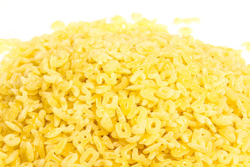 the alphabet pasta