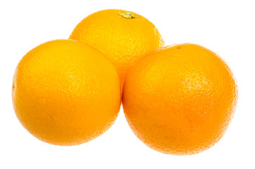 Ripe orange isolated on white background