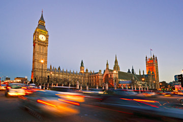 Obraz na płótnie Canvas Big Ben, House of Parliament i Westminster Bridge