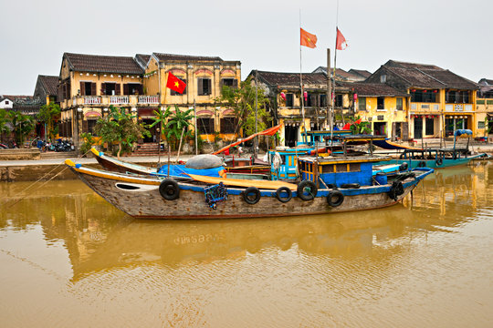 View on the old town of Hoi An. Vietnam