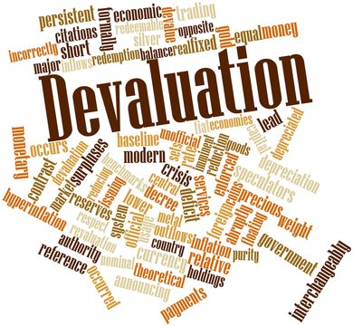 Word cloud for Devaluation