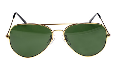Aviator sunglasses isolated on white