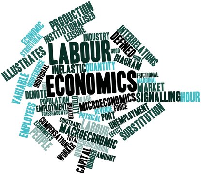 Word cloud for Labour economics