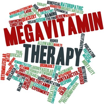 Word cloud for Megavitamin therapy