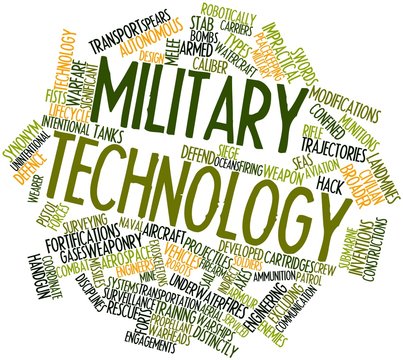 Word cloud for Military technology
