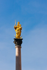 Mariensäule in München, Mary's Column in Munich, Germany