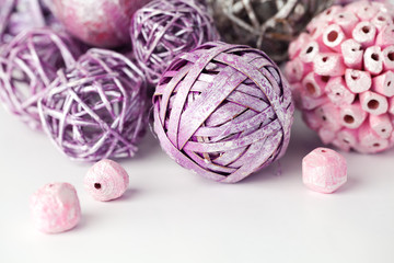 Fototapeta premium Purple and pink objects