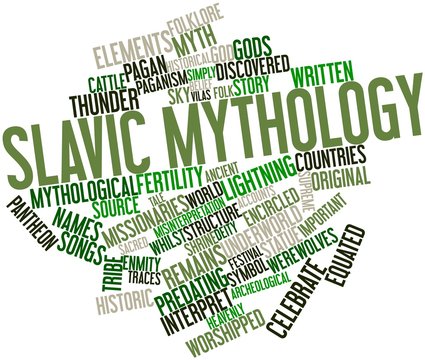 Word cloud for Slavic mythology