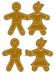 Gingerbread Couple Break Up