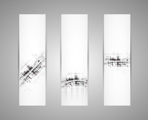 Abstract technology dynamic fade banner background