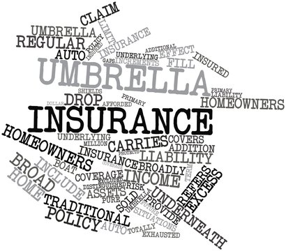 Word cloud for Umbrella insurance