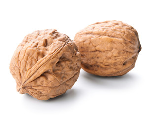 walnuts isolated on white