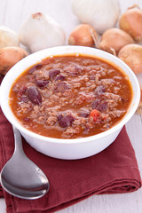 bowl of chili con carne