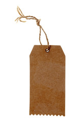 blank cardboard paper labels with strings