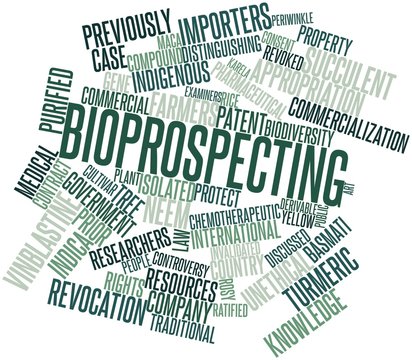 Word cloud for Bioprospecting