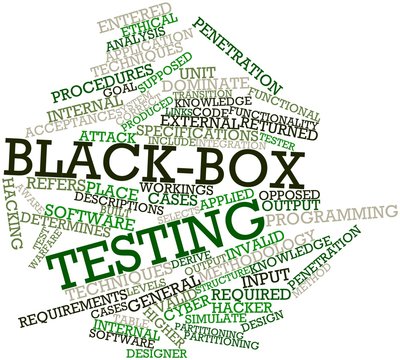 Word cloud for Black-box testing