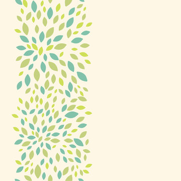 Vector leaf texture vertical seamless pattern background