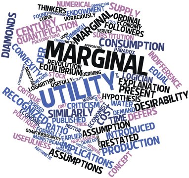 Word cloud for Marginal utility