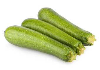 zucchini isolated on white