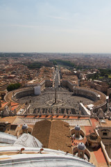 St. Peter's Square from Rome in Vatican State