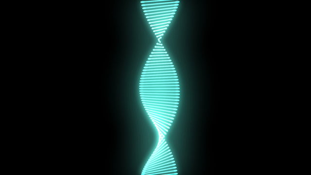 Rotation 3D DNA Structure