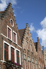 Historischer Giebel, Brügge, Belgien