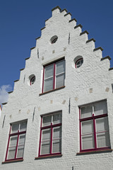 Historischer Giebel, Brügge, Belgien