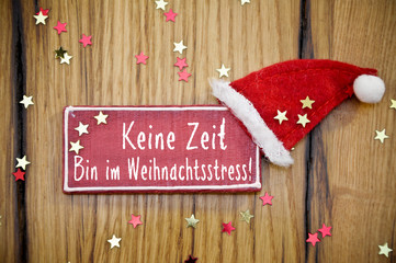 keine Zeit bin im Weihnachtsstress