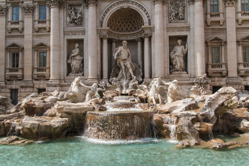 Fountain di Trevi - most famous Rome's fountains in the world. I