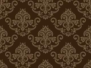 Obraz premium Seamless wallpaper. Vintage pattern wallpaper.