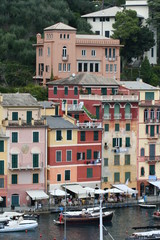 Fototapeta na wymiar Widok Portofino we Włoszech