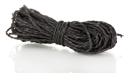 Colored rope isolated on white background